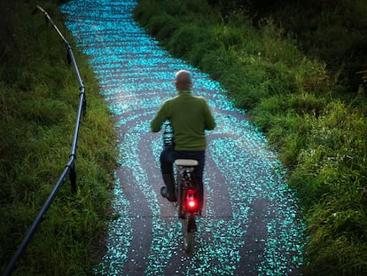 Carril bici Van Gogh-Roosegaarde, inspirado en 'La noche estrellada' de Vincent van Gogh