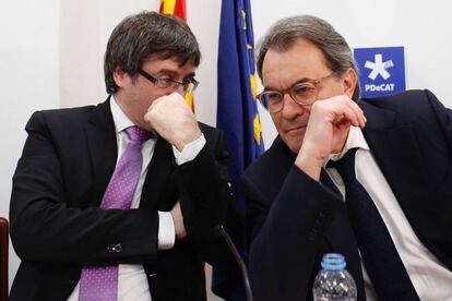 Carles Puigdemont i Artur Mas.