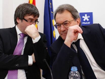 Carles Puigdemont i Artur Mas.