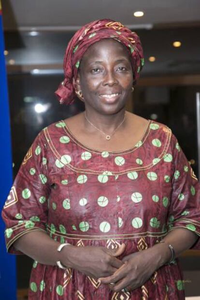 Julia Ciss&eacute;, durante la entrega del premio Mujeres Avenir.