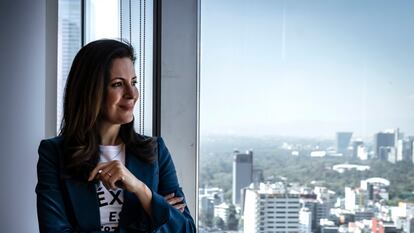 La CEO de la empresa de telefonía AT&T, Mónica Aspe Bernal, en entrevista para EL PAÍS, en Ciudad de México el 8 de diciembre.