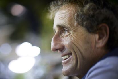 Alain Prost, durante la entrevista.