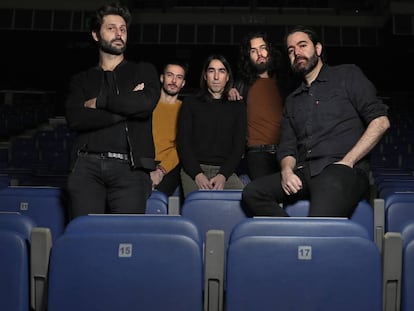 Los componentes de Vetusta Morla, en el WiZink Center de Madrid, el pasado diciembre.