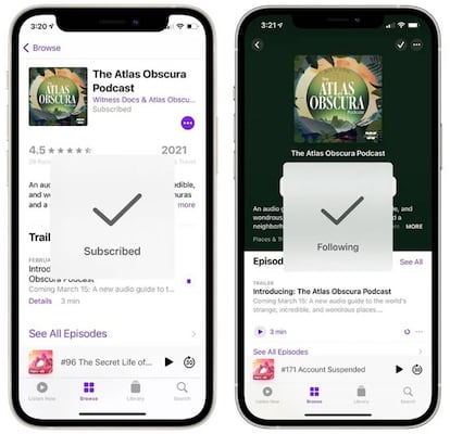 ¿Seguir o suscribirse a un podcast?