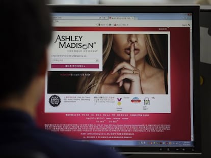 P&aacute;gina de Ashley Madison en Corea del Sur.