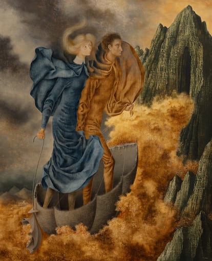 'La huida', de remedios Varo, 1961.