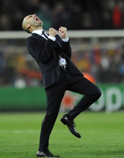 Guardiola celebra el triunfo