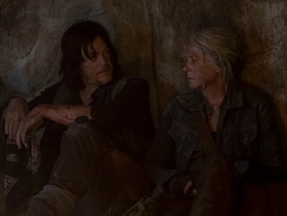 Daryl (Norman Reedus) y Carol (Melissa McBride), en la décima temporada de 'The Walking Dead'.