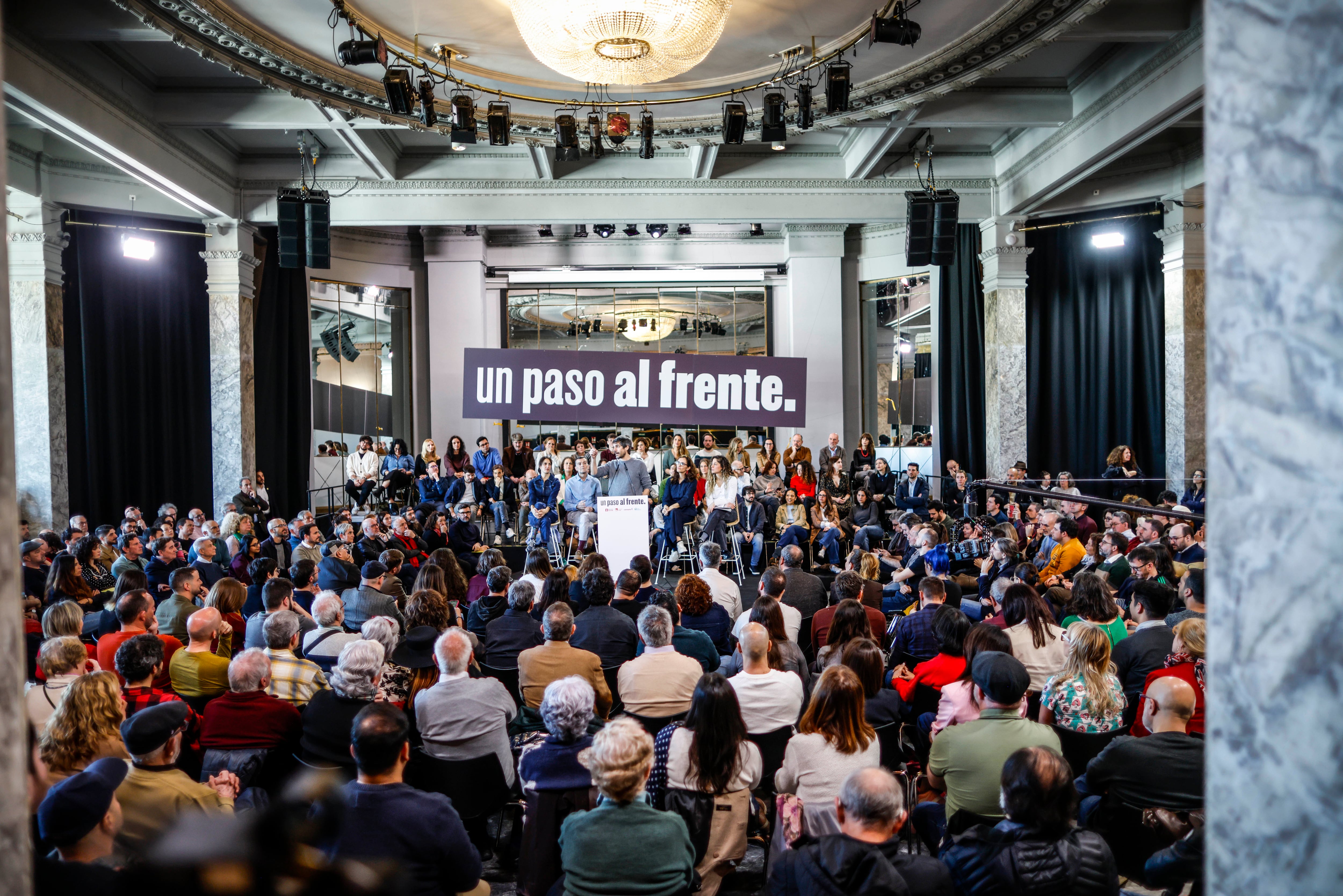 Vista general del acto en el Círculo de Bellas Artes.