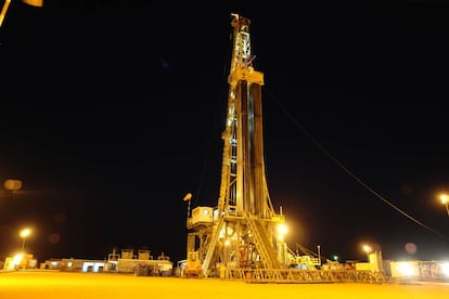 Pozo explotado por Repsol en Libia.