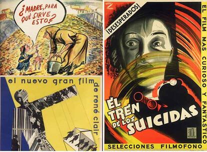 El poderío narrativo de Enrique Herreros queda patente en la portada de <i>La Codorniz </i>dedicada a los niños del campo y en dos de sus carteles de cine.