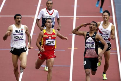 El espa&ntilde;ol Kevin L&oacute;pezse clasific&oacute; para las semifinales de 800 metros