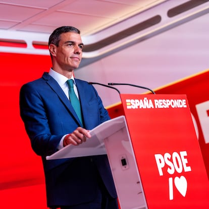 DVD 1271 (16/06/25) Rueda de prensa de Pedro Sánchez tras la reunión de la ejecutiva del PSOE en la calle Ferraz © Claudio Álvarez