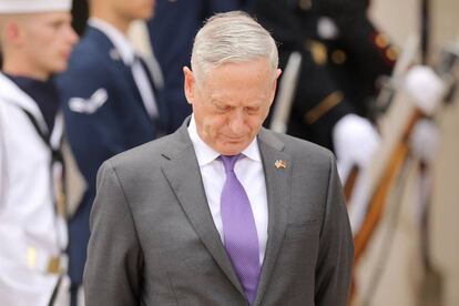 El secretario de Defensa, James Mattis, el pasado miércoles