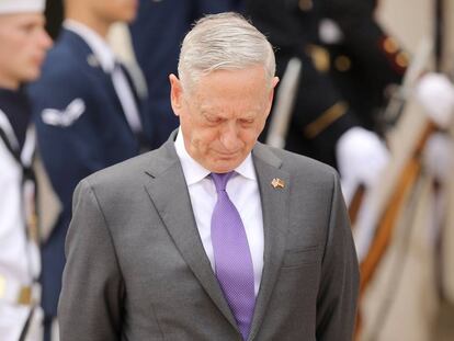 El secretario de Defensa, James Mattis, el pasado miércoles