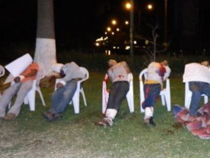 Los siete limpiaparabrisas ejecutados.