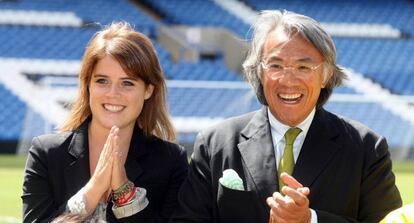 La princesa Eugenia y sir David Tang, en 2009.