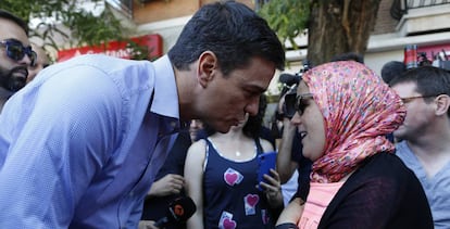 Pedro Sánchez, este lunes en Madrid.