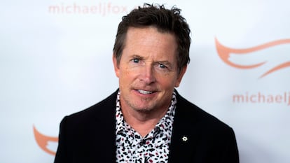 Michael J. Fox durante una gala benéfica dedicada a la cura contra el párkinson el 23 de octubre de 2021, en Nueva York.