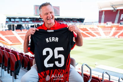 Steve Kerr, on Tuesday at the Son Moix Stadium in Mallorca.