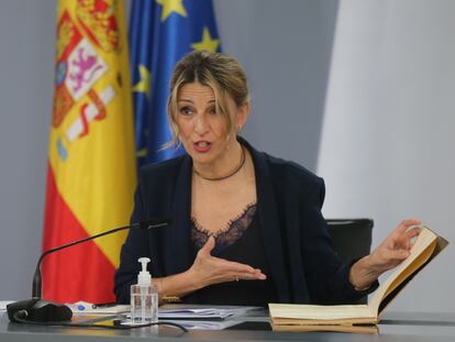 La vicepresidenta segunda y ministra de Trabajo y Economía Social, Yolanda Díaz.