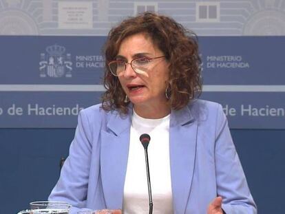 La ministra de Hacienda, María Jesús Montero.
 EUROPA PRESS
 