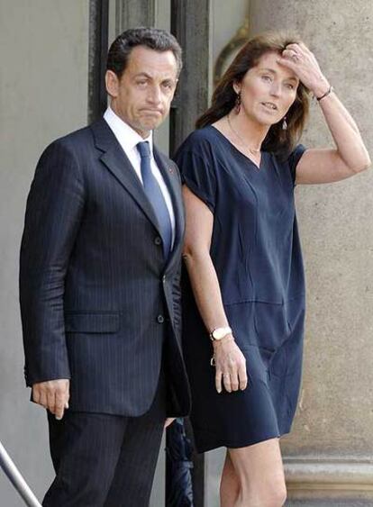 Nicolas Sarkozy y su esposa, Cécilia, el pasado junio.