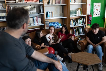 Los alumnos lituanos de intercambio participan en las actividades del IES Aliste, en Alcañices, Zamora.