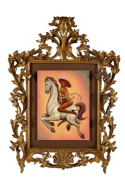 'La Revolución', de Fabián Cháirez (2014), con Emiliano Zapata a caballo.