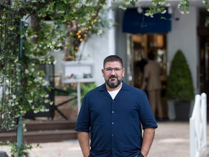 El chef Dani García, en el hotel Puente Romano de Marbella.