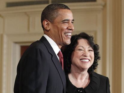 Sonia Sotomayor y Barack Obama