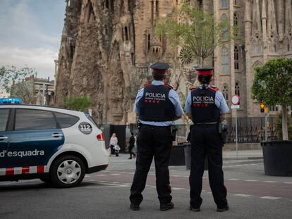 Dos Mossos d'Esquadra, en una imagen de archivo.