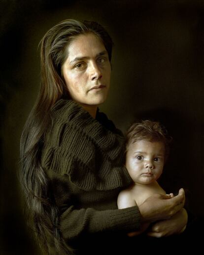 Elena y su hijo Aquliles.