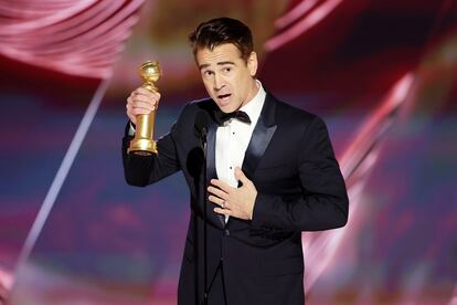 Colin Farrell recibe el premio a Mejor Actor de Película, Musical o Comedia por su papel en 'The Banshees of Inisherin'.