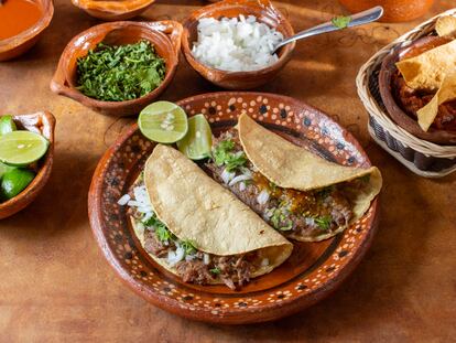 Los tacos de barbacoa de El Pialadero de Guadalajara, en Ciudad de México.