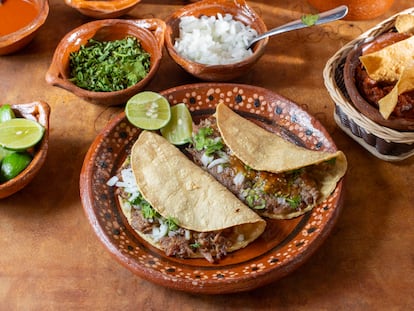 Los tacos de barbacoa de El Pialadero de Guadalajara, en Ciudad de México.