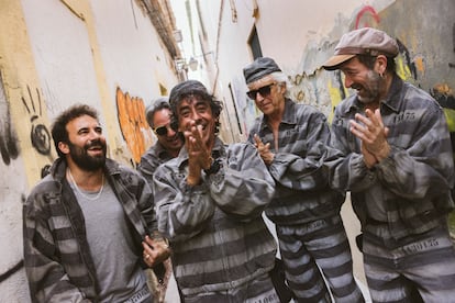 G-5, de izquierda a derecha: El Canijo de Jerez, Diego, 'El Ratón' (detrás), Tomasito, Kiko Veneno y Muchachito.