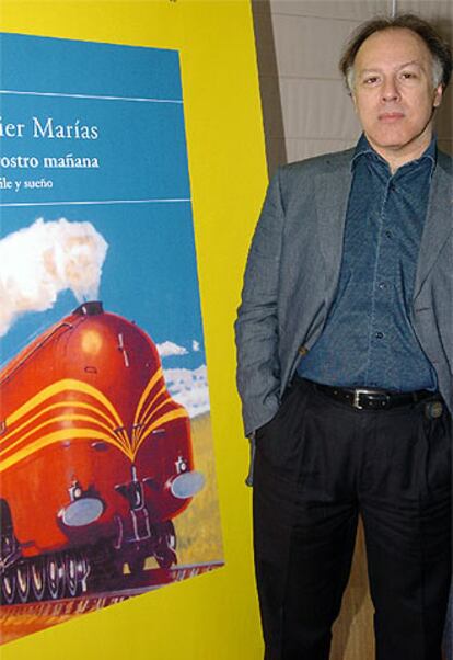 Javier Marías, durante la presentación de la segunda entrega de &#39;Tu rostro mañana&#39;.