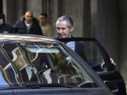 El expresidente de Caja Madrid, Miguel Blesa, a su salida de la Audiencia Nacional. EFE/Archivo
