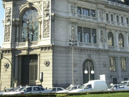 Fachada del Banco de Espa&ntilde;a. 