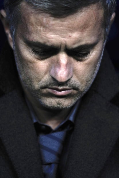 José Mourinho, durante un partido del Madrid.