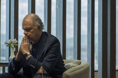 Enrique Krauze, durante un instante de la entrevista