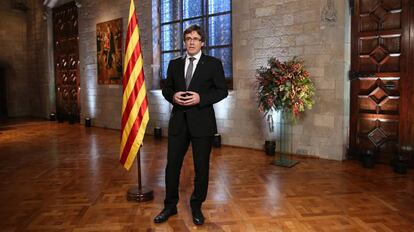 El presidente catal&aacute;n, Carles Puigdemont.