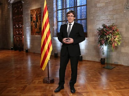 El presidente catal&aacute;n, Carles Puigdemont.