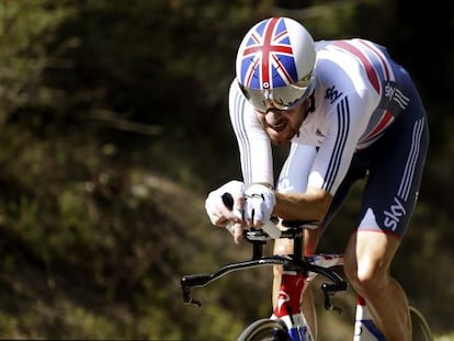 El ciclista brit&aacute;nico Bradley Wiggins, campe&oacute;n de contrarreloj.