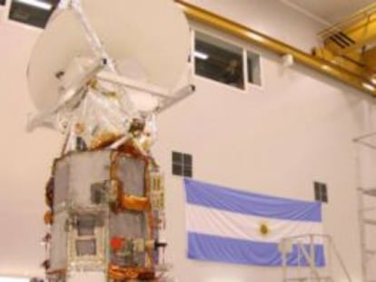 El primero de los satélites fabricados en Argentina.
