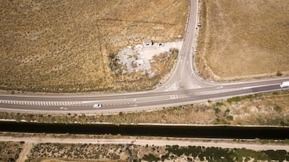 Una de las zonas, en la provincia de Toledo, en las que se enterraron los residuos del accidente de 1970. Es la banqueta número cuatro.