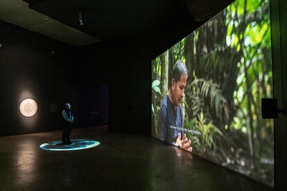 Una de las instalaciones de la exposición 'Devenir Tierra' en el MUAC.