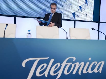 El presidente de Telefónica, César Alierta.