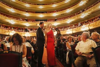 El interior del Teatro Liceo de Barcelona 